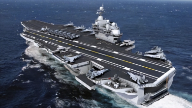 美國衛星圖像顯示中國第三艘航空母艦將下海