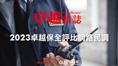 2023卓越最佳保全公司評比網路民調