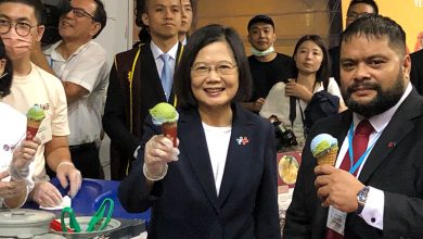 新聞花絮／蔡英文與諾魯總統大吃香菜冰淇淋