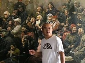 著名藝術家王昭舉無盡藏藝術空間，巨幅油畫震撼人心