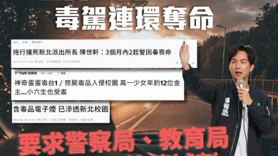 毒品蔓延校園 毒駕連環奪命 毒品快篩北市趕快買！