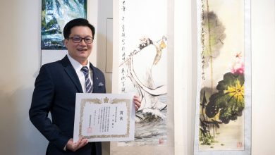 台灣藝術家揚名日本福岡國際書畫展　徐健麟獲福岡教育委員會賞
