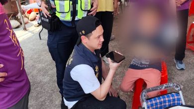 山邊媽祖進香人潮湧現　竹南警暖心協助迷途童返家