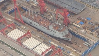 中共特種船隻下水 尾部水下平台有神秘功能 中共特種船隻下水 尾部水下平台有神秘功能
